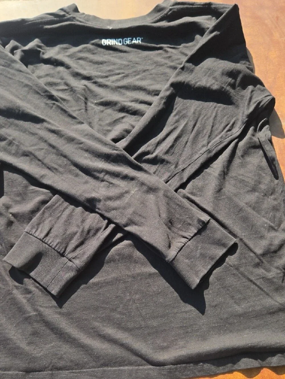 Jordan Black Long-Sleeve Graphic Tee with White Text